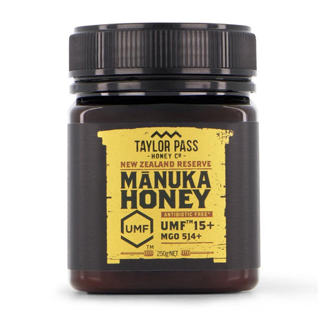 Taylor Pass Manuka Honey UMF15+/MGO514 250g - Greenlands Health Store
