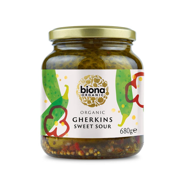 Biona Organic Gherkins 680g - Greenlands Health Store