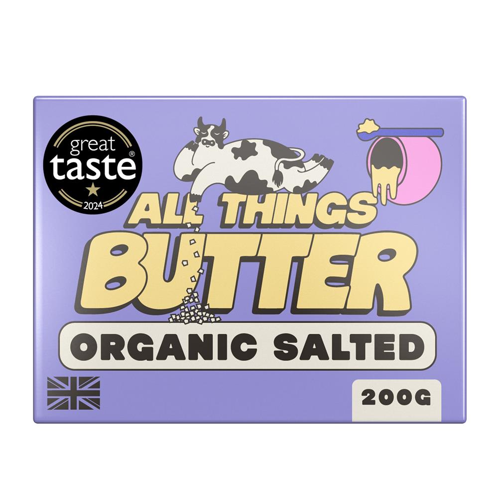 All Things Butter British Organic Salted Butter 200g - Greenlands Health Store