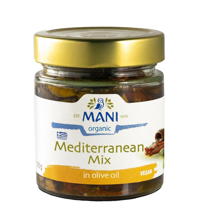 Organic Mediterranean Mix in Extra Virgin Olive Oil 190g - Greenlands Health Store