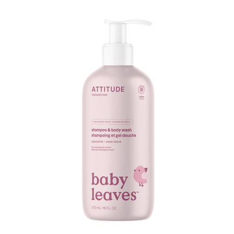 Baby Leaves - 2in1 Shampoo & Body Wash - Unscented - 473 mL - Greenlands Health Store
