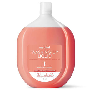 Method Refill Washing Up Liquid Peach & Pink Pepper 1L - Greenlands Health Store