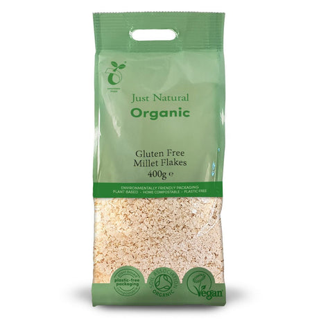 Organic Gluten Free Millet Flakes 400g - Greenlands Health Store