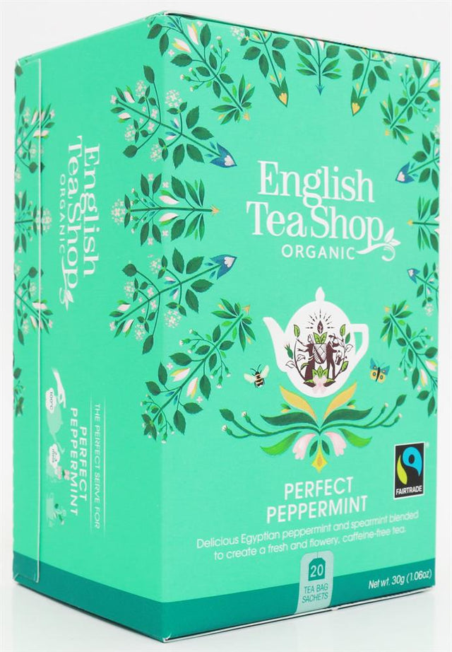Perfect Peppermint - 20 Tea Bag Sachets - Greenlands Health Store
