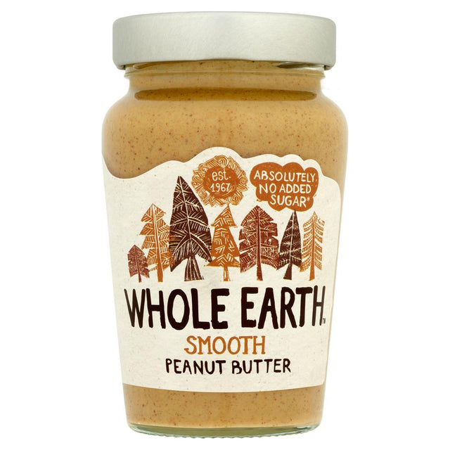 Whole Earth Smooth Peanut Butter 340g - Greenlands Health Store