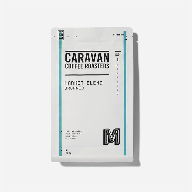 Caravan Coffee Roasters Market Blend Ground 200g - Greenlands Health Store