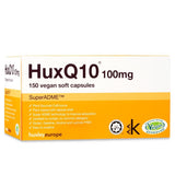 HuxQ10 100mg Co Enzyme Q10 Vegan Halal Kosher 150 soft capsules - Greenlands Health Store