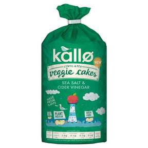 Kallo Salt and Vinegar Veggie Cakes 122g - Greenlands Health Store