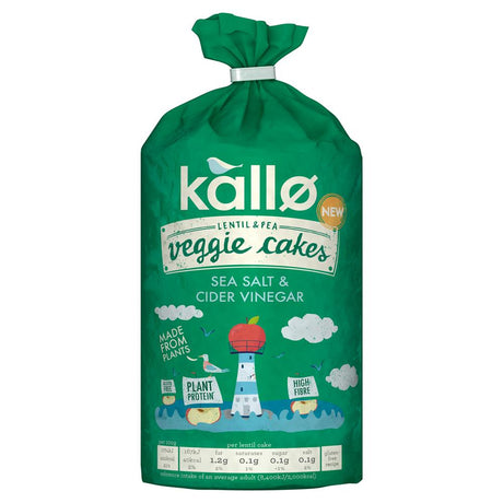 Kallo Salt and Vinegar Veggie Cakes 122g - Greenlands Health Store