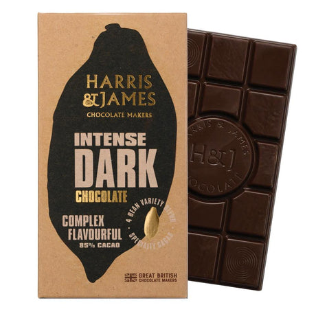 Intense 85% Vegan Dark Chocolate Bar 86g - Greenlands Health Store