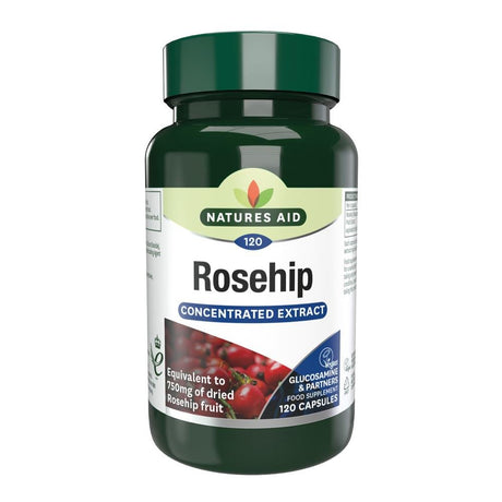 Rosehip 750mg 120 Vcaps - Greenlands Health Store