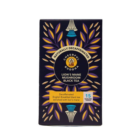 Cheerful Buddha Decaffeinated Lion's Mane Black Tea - Greenlands Health Store