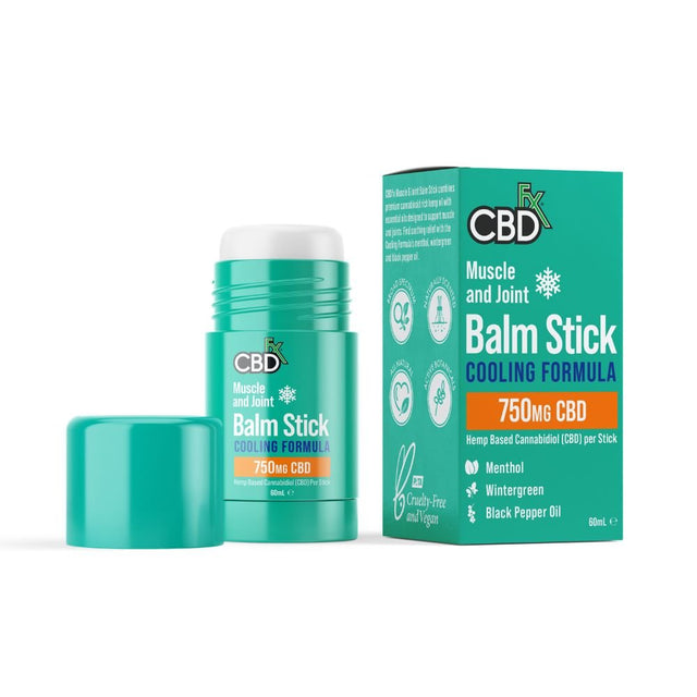 CBDfx Muscle & Joint CBD Balm Stick Cooling Formula 750mg - Greenlands Health Store