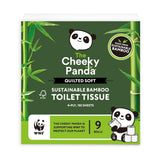 The Cheeky Panda Luxury Quilted Bamboo Toilet Tissue 9 Rolls - Greenlands Health Store