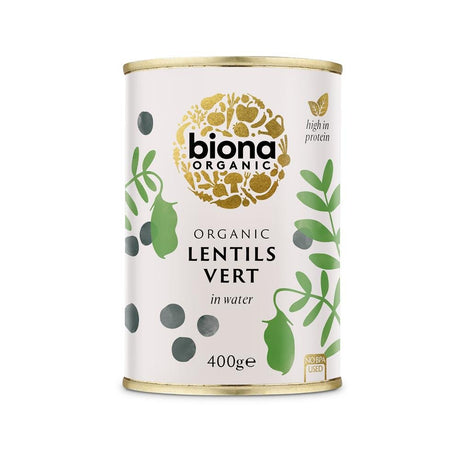 Biona Lentils Vert 400g - Greenlands Health Store