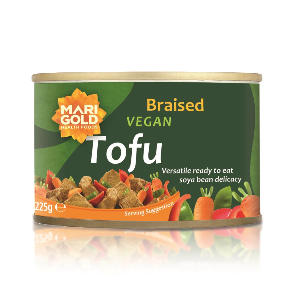 Marigold Braised Tofu Canned 225g Vegan Gluten Free - Greenlands Health Store