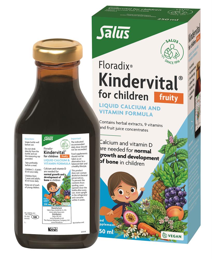 New Improved Kindervital for Children Fruity Formula 250ml - Greenlands Health Store