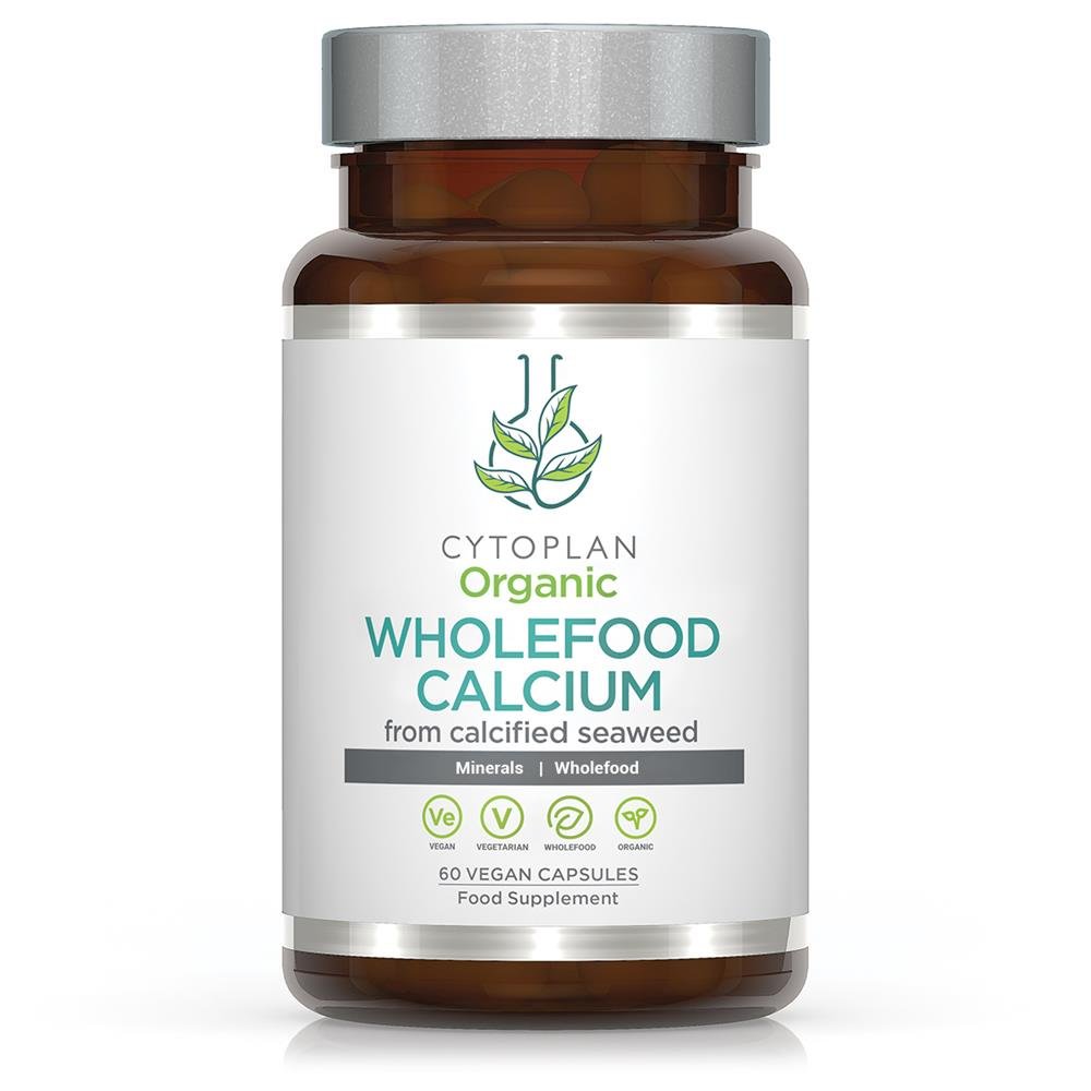 Organic Calcium: Wholefood 200mg elemental (60 capsules) - Greenlands Health Store