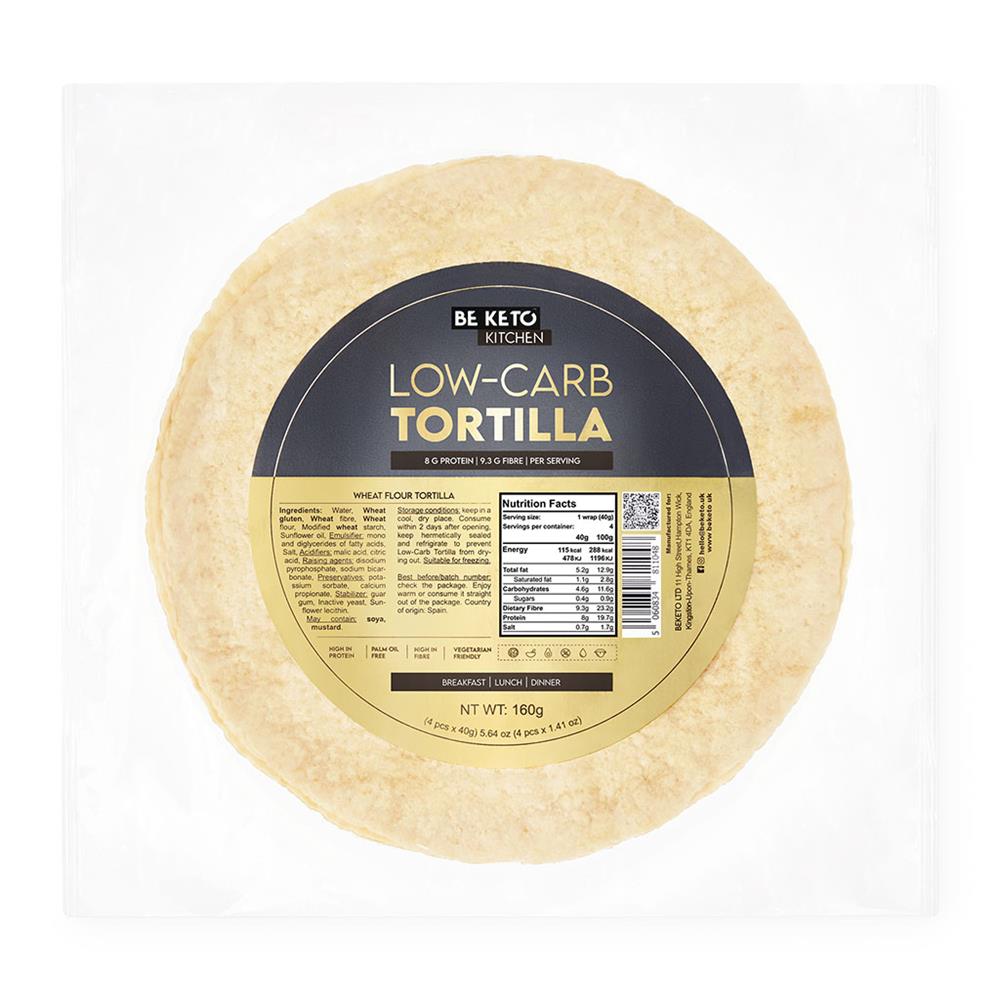 BeKeto Keto Low Carb Tortilla 4x40g - Greenlands Health Store