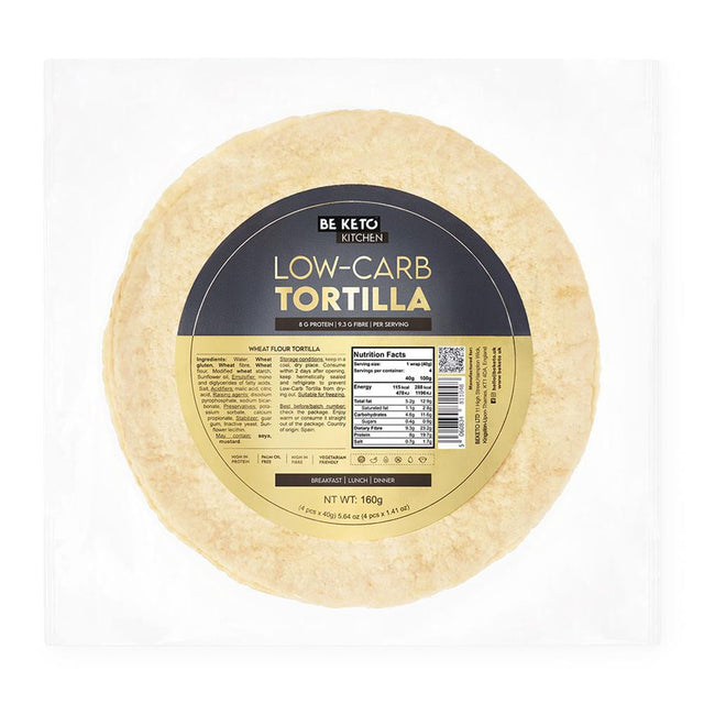 BeKeto Keto Low Carb Tortilla 4x40g - Greenlands Health Store
