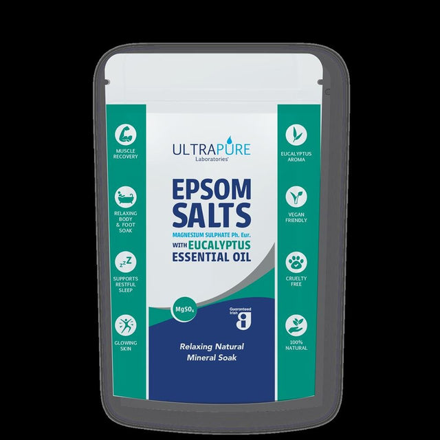 Ultrapure Epsom Salts with Eucalyptus 1kg - Greenlands Health Store