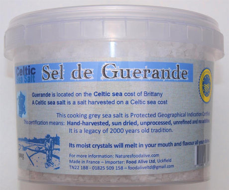 500g Bucket of Celtic sea salt/ Sel de Guerande - Greenlands Health Store