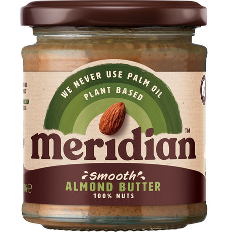 Meridian Smooth Almond Butter 100% 170g - Greenlands Health Store