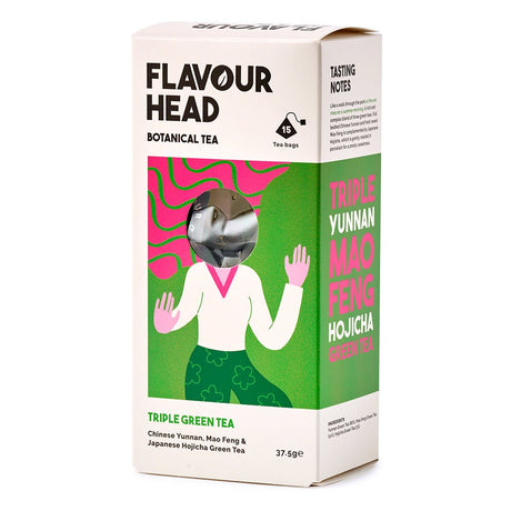Flavour Head Botanical Tea Triple Green Tea 15's - Greenlands Health Store