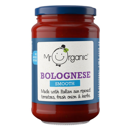 Mr Organic Smooth Bolognese Pasta Sauce 350g - Greenlands Health Store
