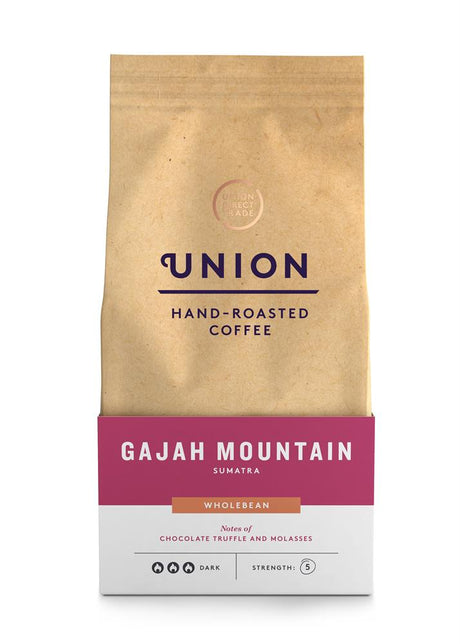Union Coffee Gajah Mountain Sumatra - Wholebean - Greenlands Health Store