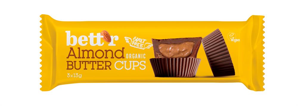 Nut Butter Cups with Almond 39g - Greenlands Health Store