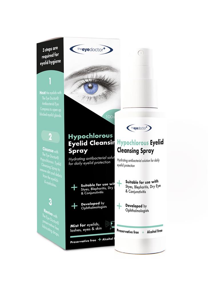 The Eye Doctor Hypochlorus spray for face eyelids skin. - Greenlands Health Store