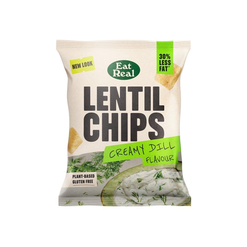 Eat Real Lentil Chips Creamy Dill 40g - Greenlands Health Store