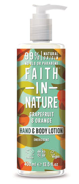 Faith in Nature Grapefruit & Orange Hand & Body Lotion 400ml - Greenlands Health Store