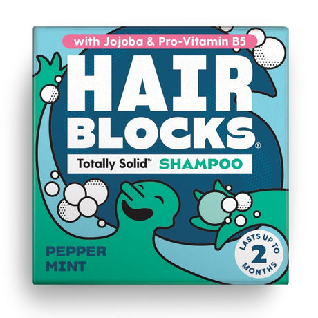 Hair Blocks Solid Shampoo - Pepper Mint - All hair types - Greenlands Health Store