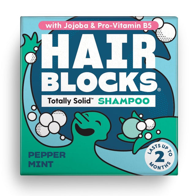Hair Blocks Solid Shampoo - Pepper Mint - All hair types - Greenlands Health Store