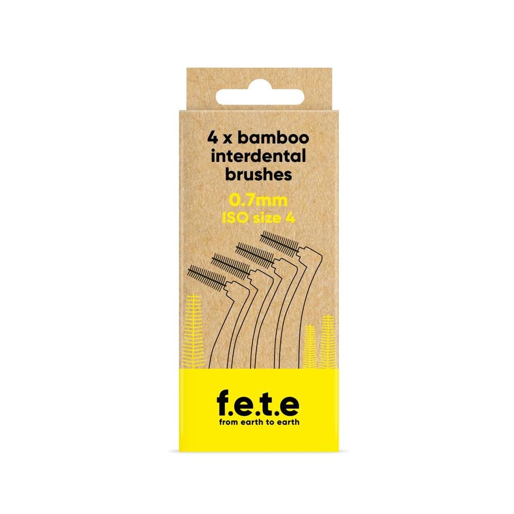 Interdental brushes ISO Size 4 Yellow 0.7mm - Greenlands Health Store