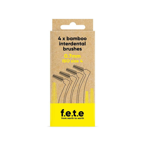 Interdental brushes ISO Size 4 Yellow 0.7mm - Greenlands Health Store