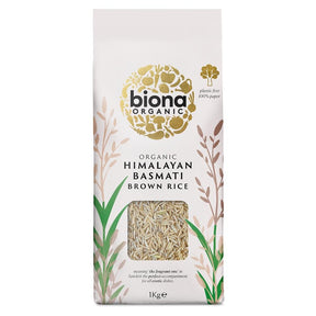 Organic Basmati Brown Rice 1kg - Greenlands Health Store