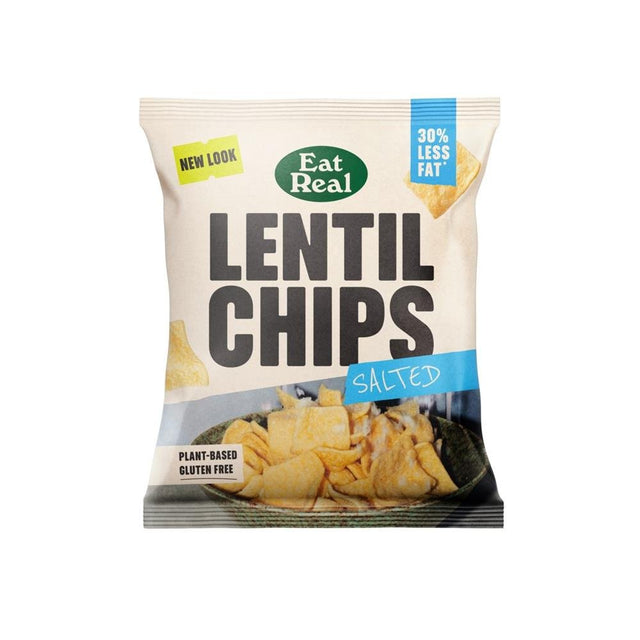 Eat Real Lentil Chips Salted 18g - Greenlands Health Store
