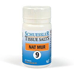 No 9 Nat Mur Tissue Salts 125 Tabs - Greenlands Health Store