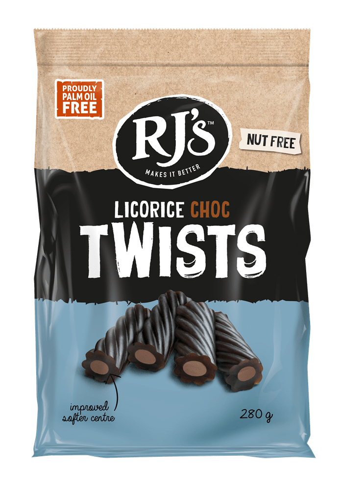 Choc Twists Licorice 280g - Greenlands Health Store