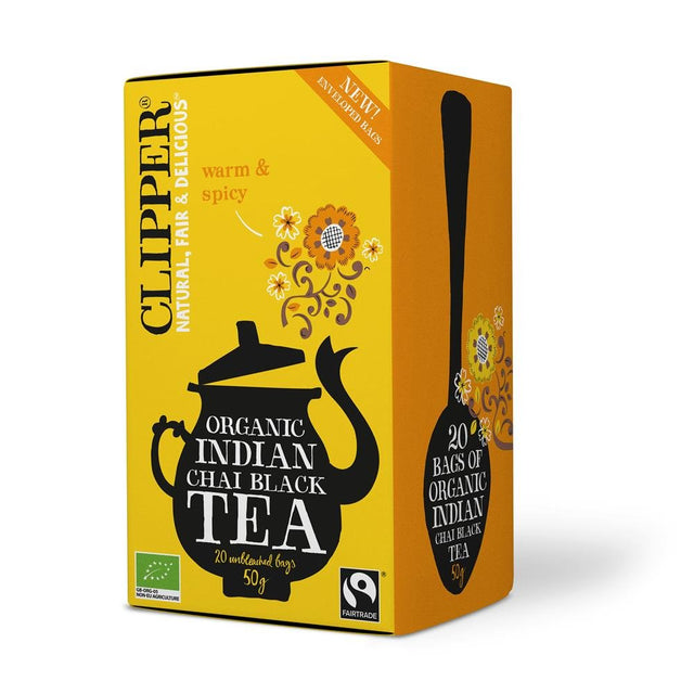 Clipper Organic Indian Chai Black Tea 20 Bags - Greenlands Health Store
