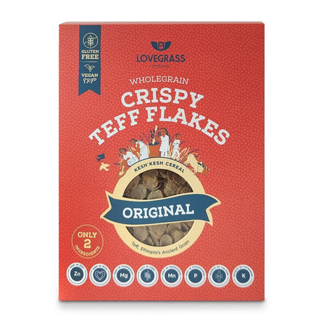 Wholegrain Crispy Teff Flakes - Original 350g - Greenlands Health Store