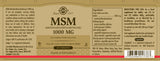 Solgar® MSM 1000 mg Tablets - Greenlands Health Store