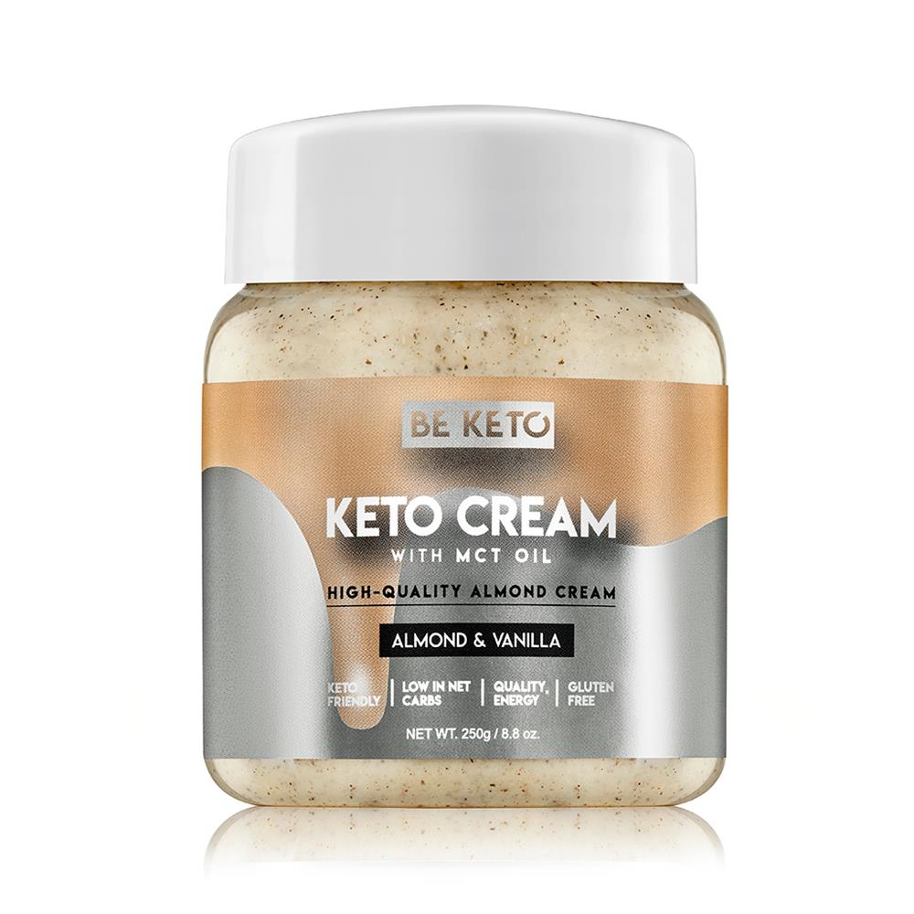 BeKeto - Keto Cream Almond & Vanilla + MCT Oil 250g - Greenlands Health Store