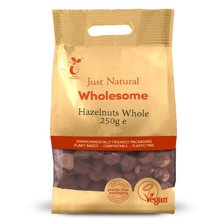 Hazelnuts Whole 250g - Greenlands Health Store