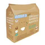 Organic Bamboo Nappies Size 5 (15-19kg22 nappies) - Greenlands Health Store