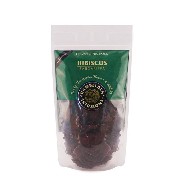 Hambleden Herbs Organic Hibiscus loose leaf tea 50g - Greenlands Health Store