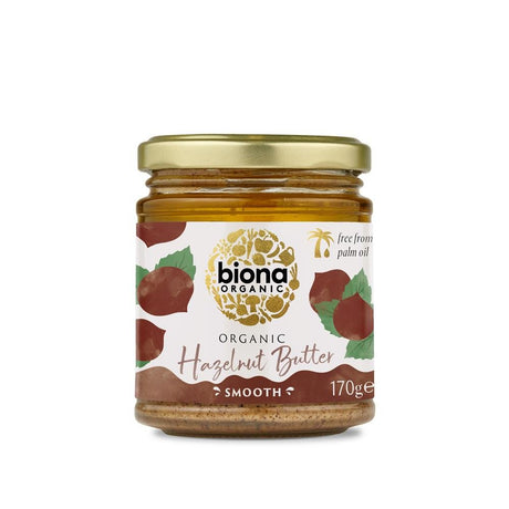 Biona Organic Hazelnut Butter 170g - Greenlands Health Store
